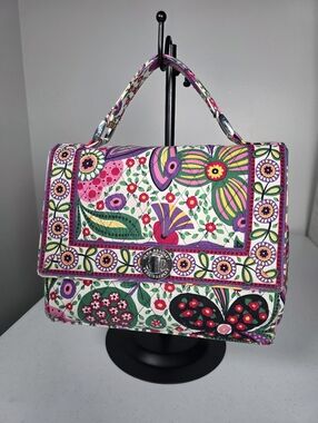 Vera Bradley Floral Quilted Top-Handle Crossbody in Multi-Color